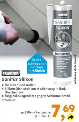 Globus Baumarkt PRIMASTER Sanitär Silikon Angebot