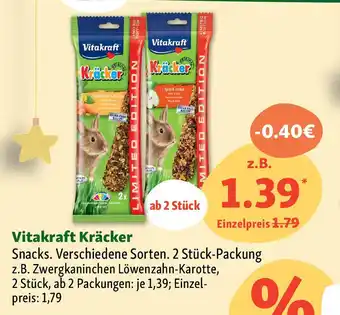 Fressnapf Vitakraft Kräcker Snacks. Angebot