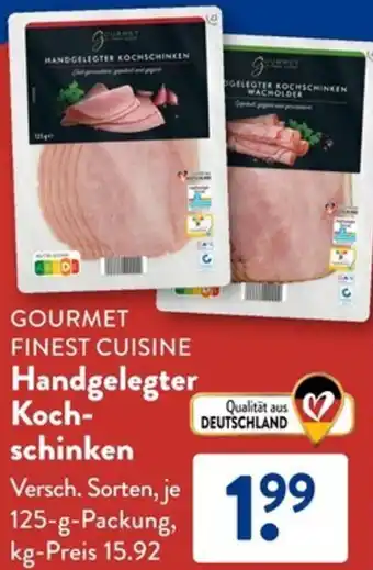 Aldi Süd GOURMET FINEST CUISINE Handgelegter Kochschinken Angebot