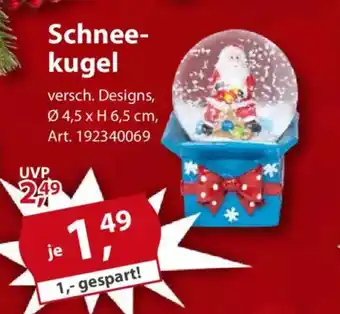 Sonderpreis Baumarkt Schneekugel Angebot