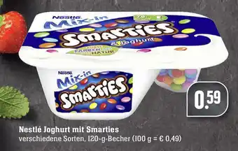 Edeka Nestlé Joghurt mit Smarties 120g Becher Angebot