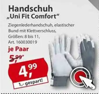 Sonderpreis Baumarkt Handschuh „uni Fit Comfort” Angebot