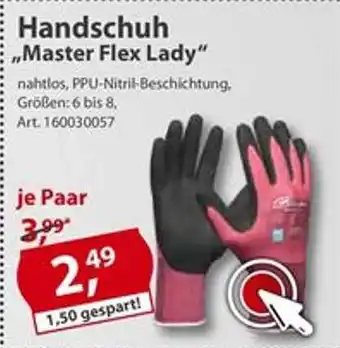 Sonderpreis Baumarkt Handschuh „master Flex Lady” Angebot