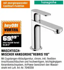 OBI Waschtischmischer hansgrohe "rebris 110" Angebot