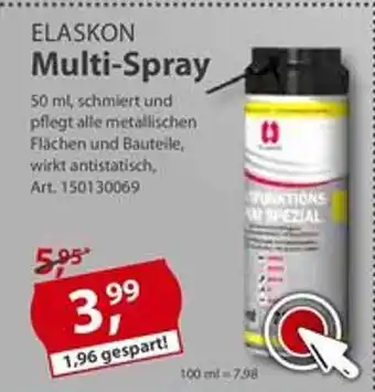 Sonderpreis Baumarkt Elaskon Multi-spray Angebot