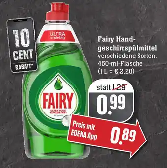 Edeka Fairy Handgeschirrspülmittel 450ml Angebot