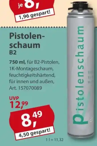 Sonderpreis Baumarkt Pistolenschaum B2 Angebot
