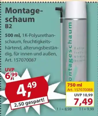 Sonderpreis Baumarkt Montageschaum B2 Angebot
