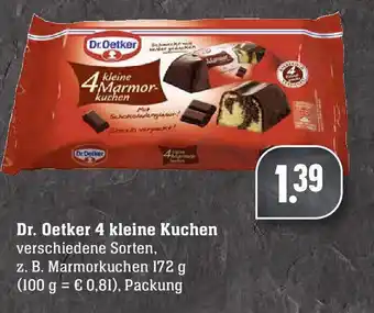 Edeka Dr. Oetker 4 kleine Kuchen 172g Angebot