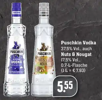 Edeka Puschkin Vodka oder Nuts & Nougat 0,7L Angebot