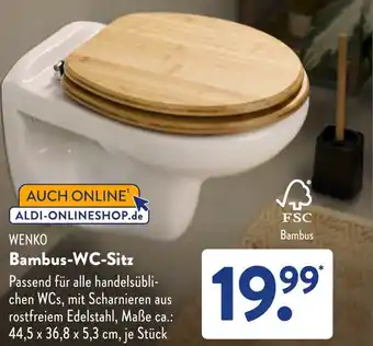 Aldi Süd WENKO Bambus-WC-Sitz Angebot