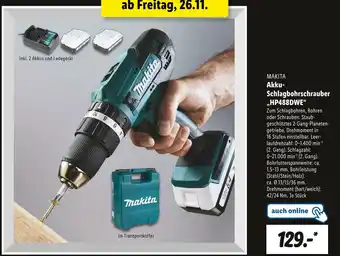 Lidl Makita akku-schlagbohrschrauber Angebot