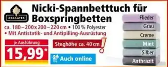 Norma DREAMTEX Nicki-Spannbetttuch für Boxspringbetten Angebot