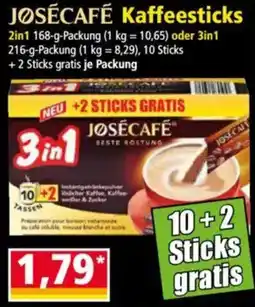 Norma JOSECAFÉ Kaffeesticks Angebot