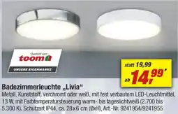 toom Baumarkt Badezimmerleuchte ,,Livia" Angebot