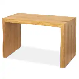 Netto Marken-Discount holz4home Massivholz Hocker I Bank aus Eiche mit Baumkante S Angebot