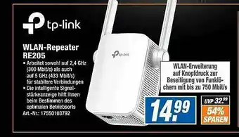 Expert Technomarkt Tp-link Wlan-repeater Re205 Angebot