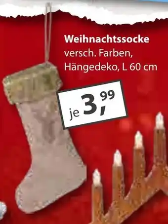 Sonderpreis Baumarkt Weihnachtssocke Angebot