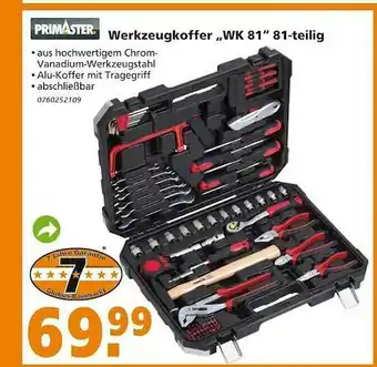 Globus Baumarkt Primaster Werkzeugkoffer Mw81 Angebot