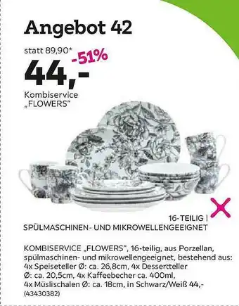 Mömax Kombiservice Flowers Angebot