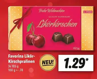 Lidl Favorina likör kirschpralinen Angebot