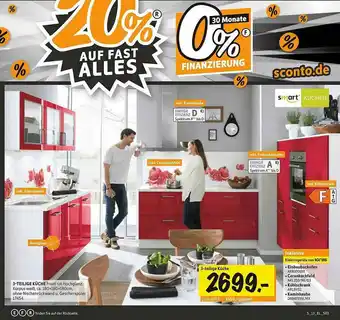 SCONTO Smart Küchen 3-teilig Küche Angebot