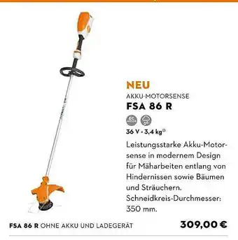 STIHL Neu Akku-motorsense Fsa86r Angebot