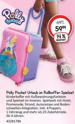 Vedes Polly Pocket Urlaub im Rollkoffer Spielset Angebot