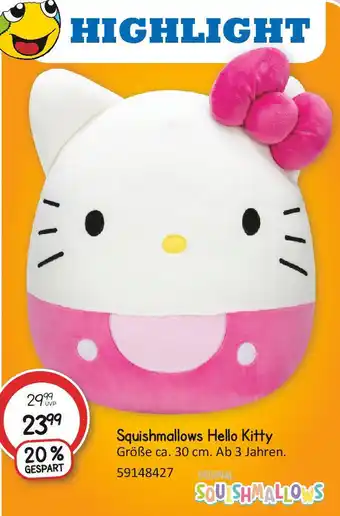 Vedes Squishmallows Hello Kitty Angebot