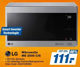 Expert LG Mikrowelle MS 2595 CIS Angebot