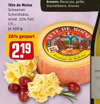 REWE Tête de moine schweizer schnittkäse Angebot