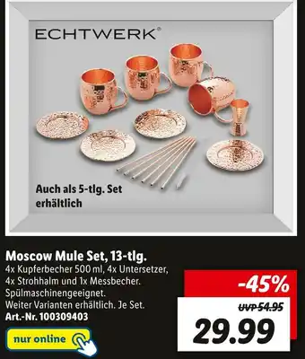 Lidl Echtwerk moscow mule set, 13-tlg. Angebot