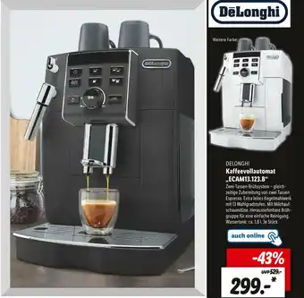 Lidl Delonghi kaffeevollautomat „ecam13.123.b“ Angebot