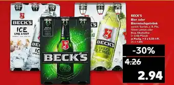 Kaufland Beck's Oder Biermischungetränk Angebot