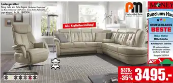Möbel Mahler Polstermöbel oelsa ledergarnitur Angebot