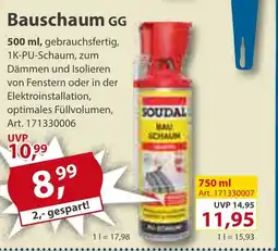 Sonderpreis Baumarkt SOUDAL Bauschaum GG Angebot