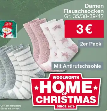 Woolworth Damen Flauschsocken Angebot