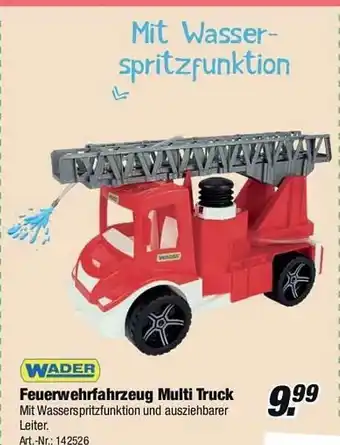 Rofu Kinderland Wader Feuerwehrfahrzeug Multi Truck Angebot