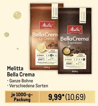 METRO Melitta Bella Crema Angebot