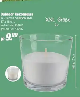 Rofu Kinderland Outdoor Kerzenglas Angebot