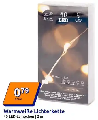 Action Warmweiße Lichterkette Angebot