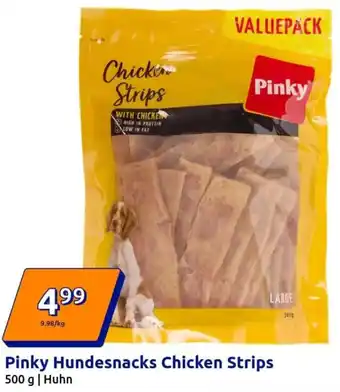 Action Pinky Hundesnacks Chicken Strips Angebot