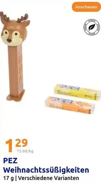 Action PEZ Weihnachtssüßigkeiten Angebot