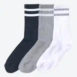 NKD Herren-Sportsocken mit Kontraststreifen, 3er-Pack Angebot