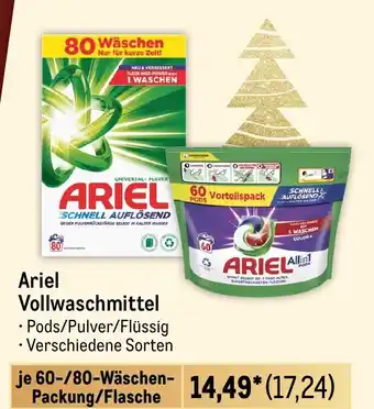 METRO Ariel Vollwaschmittel Angebot