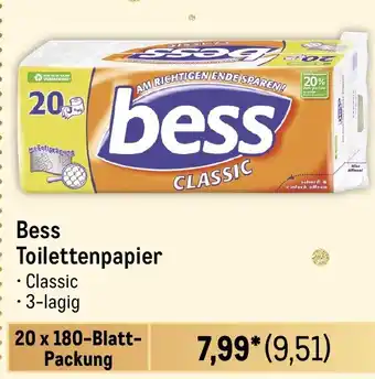 METRO Bess Toilettenpapier Angebot