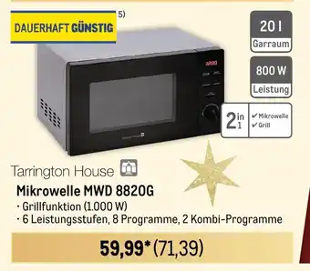 METRO Tarrington House Mikrowelle MWD 8820G Angebot