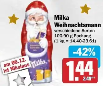 HIT Milka Weihnachtsmann Angebot