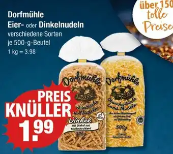 V Markt Dorfmühle eier- oder dinkelnudeln Angebot