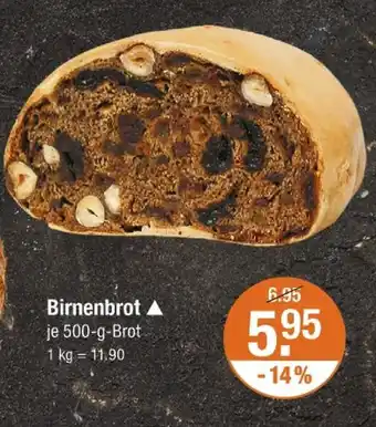 V Markt Birnenbrot Angebot